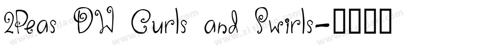 2Peas DW Curls and Swirls字体转换